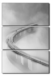 Obraz na plátně - Most v mlze - obdélník 7275QB (90x60 cm )