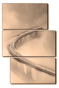 Obraz na plátně - Most v mlze - obdélník 7275FD (120x80 cm)