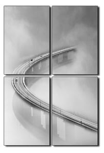 Obraz na plátně - Most v mlze - obdélník 7275QE (120x80 cm)
