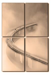 Obraz na plátně - Most v mlze - obdélník 7275FE (120x80 cm)
