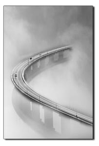 Obraz na plátně - Most v mlze - obdélník 7275QA (120x80 cm)