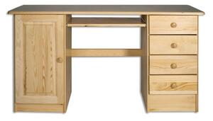 Psací stůl BR115, 145x75x55, borovice (Barva dřeva: Přírodní (lakovaná))