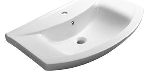 Aqualine - Zápustné umyvadlo ZERO 75x48,5 cm keramika/bílá