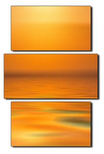 Obraz na plátně - Klidné moře při západu slunce - obdélník 7280C (120x80 cm)
