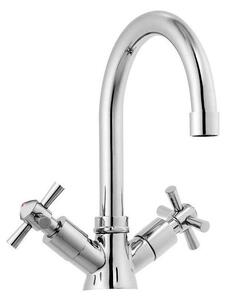 Aqualine - Umyvadlová baterie XENIA RETRO 22,2 cm lesklý chrom