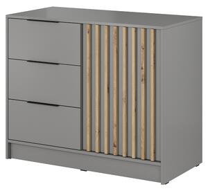 Komoda NELLY 2D | 105 cm | šedá