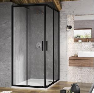 Ravak X1LM70300Z1 - Sprchový kout čtyřdílný rohový BLIX SLIM 90x90 cm černá