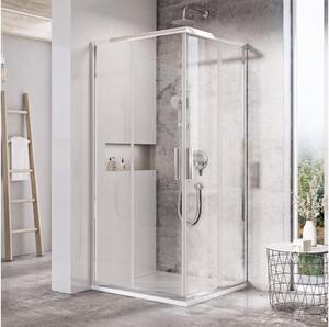 Ravak X1LM70C00Z1-Sprchový kout čtyřdílný rohový BLIX SLIM 90x90 cm lesklý chrom