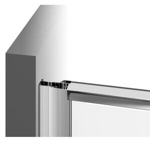 Ravak 37677U00Z1 - Sprchový kout třídílný čtvrtkruhový PIVOT 90x90 cm satin