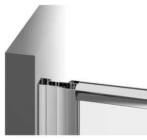 Ravak 37677U00Z1 - Sprchový kout třídílný čtvrtkruhový PIVOT 90x90 cm satin