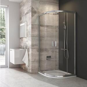 Ravak 3B240C00Z1B-Sprchový kout čtyřdílný čtvrtkruhový BLIX 80x80cm lesklý chrom