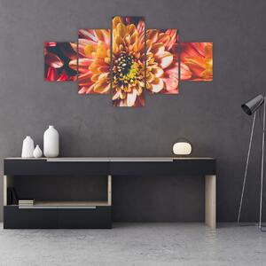 Obraz - Chryzantémy (125x70 cm)