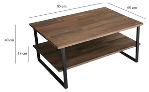 Hnědý konferenční stolek 60x85 cm Neta – Neostill