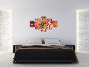 Obraz - Chryzantémy (125x70 cm)