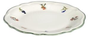 Jídelní sada 24 ks bílá/zelená/porcelán