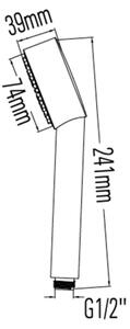 Sapho - Ruční sprcha pr. 7,4 cm lesklý chrom