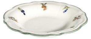 Jídelní sada 24 ks bílá/zelená/porcelán