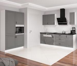 Kuchyňská linka STILO bs | 120 + 230 cm | bílá/šedá