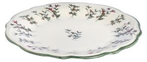 Jídelní sada 24 ks bílá/zelená/červená/porcelán