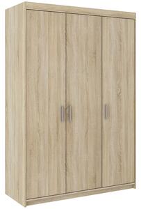 Šatní skříň ELENA 3D | 133 cm | dub sonoma