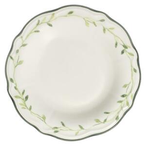 Jídelní sada 24 ks bílá/zelená/porcelán