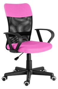 Dětská kancelářská židle NEOSEAT MONKEY černo-růžová