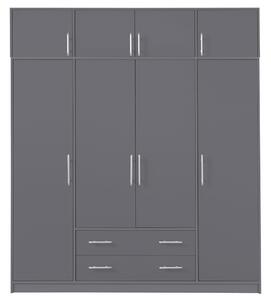 SMART a | šatní skříň SR1 + nástavec SRN1 | 200 cm | antracit