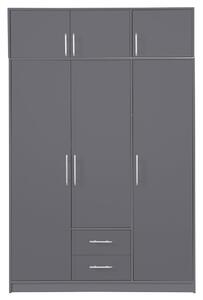 SMART a | šatní skříň SR2 + nástavec SRN2 | 150 cm | antracit