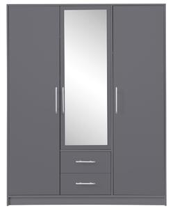 SMART a | šatní skříň SRL2 + zrcadlo | 150 cm | antracit