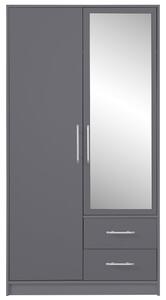 SMART a | šatní skříň SRL3 + zrcadlo | 100 cm | antracit