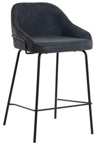 Tmavě šedá čalouněná barová židle Somcasa Arny 66 cm