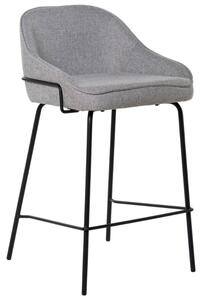 Šedá čalouněná barová židle Somcasa Arny 66 cm