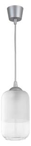 Brilagi - LED Lustr na lanku RETRO GLASS 1xE27/60W/230V pr. 14 cm stříbrná/bílá