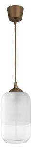 Brilagi - LED Lustr na lanku RETRO GLASS 1xE27/60W/230V pr. 14 cm hnědá/bílá