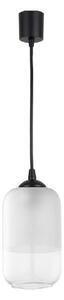 Brilagi - LED Lustr na lanku RETRO GLASS 1xE27/60W/230V pr. 14 cm černá/bílá