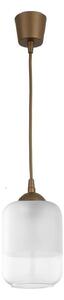 Brilagi - LED Lustr na lanku RETRO GLASS 1xE27/60W/230V pr. 14 cm hnědá/bílá