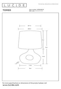 Lucide 47509/81/31 - Stolní lampa TOMEO 1xE14/40W/230V bílá