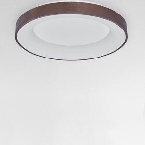 Hnědé stropní LED světlo Nova Luce Rando Thin 60 cm