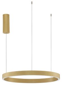 Zlaté kovové závěsné LED světlo Nova Luce Elowen 60 cm