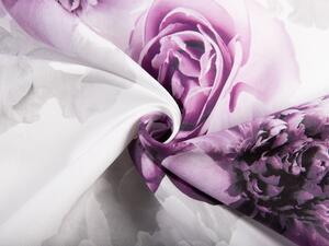 Dekorační látka PM-029 Velké fialové květy - šířka 150 cm