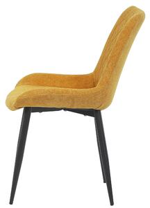 Jídelní židle NICOLETTE žlutá/černá
