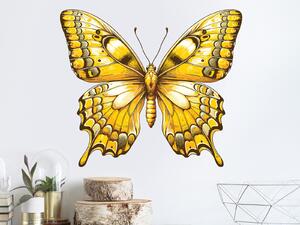 Žlutý motýl arch 75 x 65 cm