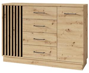 Komoda ARTIZ | 130 cm | artisan/černá