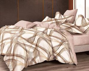 Flanelové povlečení z mikrovlákna INFINITY TWIST béžové Rozměr povlečení: 70 x 80 cm | 140 x 200 cm