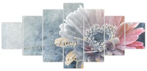 Obraz - Zimní květ (210x100 cm)