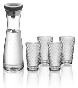 WMF - Karafa na vodu Basic 1 l + 4 sklenice