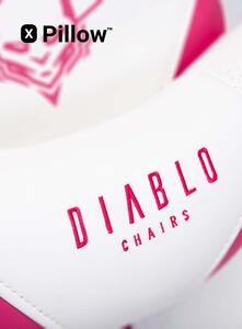 Herní židle Diablo X-Ray King Size: Bílo-růžové Diablochairs 1214