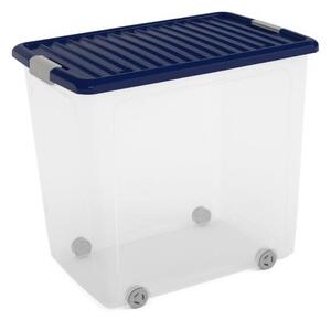 Box KIS W Box XL transparentní, indigo modrá