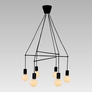 PREZENT 17200 TWIG závěsné svítidlo 670 mm 6xE27 / G95 / 40W, matná černá