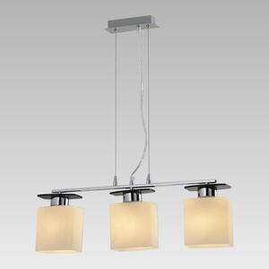 PREZENT 75460 FIRENZA závěsné svítidlo 570 mm 3xE27 / 60W, chrom / Wengue / bílá